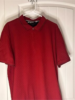Ted Baker Red Short-Sleeve Polo